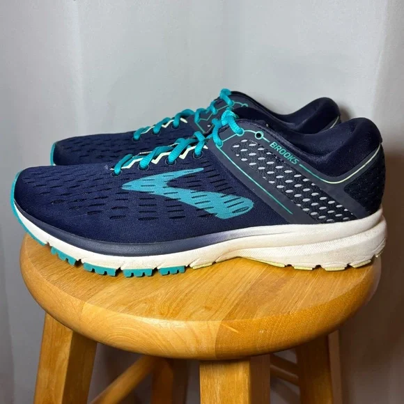 Brooks Ravenna 9 Women’s Size 10 Running Shoes Blue Teal Lightweight EUC - Picture 5 of 9